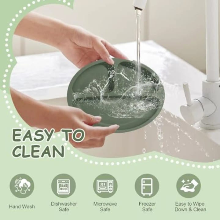 Premium Silicone Baby Feeding Set – BPA-Free | Spill-Proof | Soft & Safe